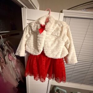 Little Lass Red and White Dance Costume
